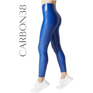 Carbon 38 Lazuli Blue Takara Shine High Rise Full-length Legging Size Small